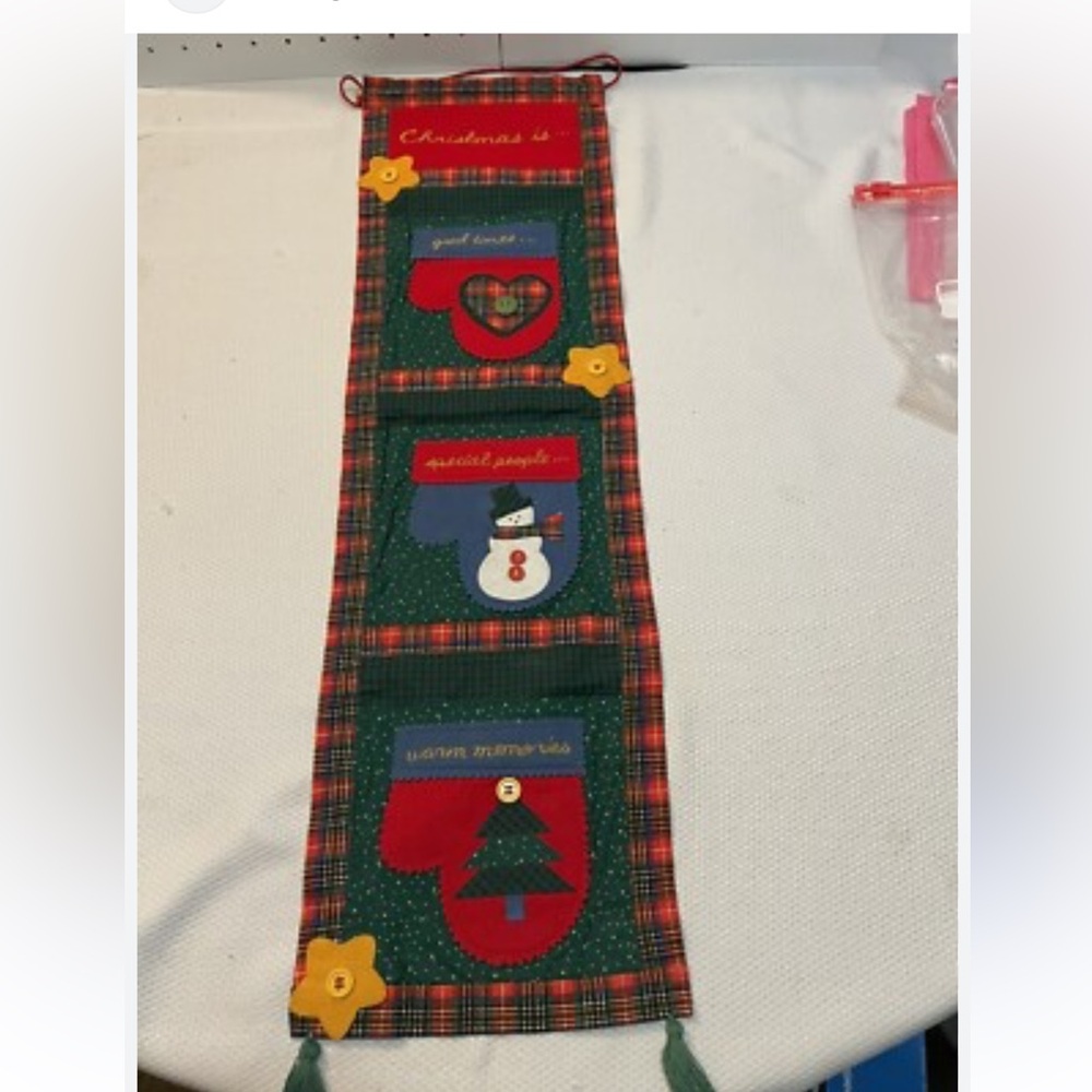 Christmas felt Card Holder Wall Hanging